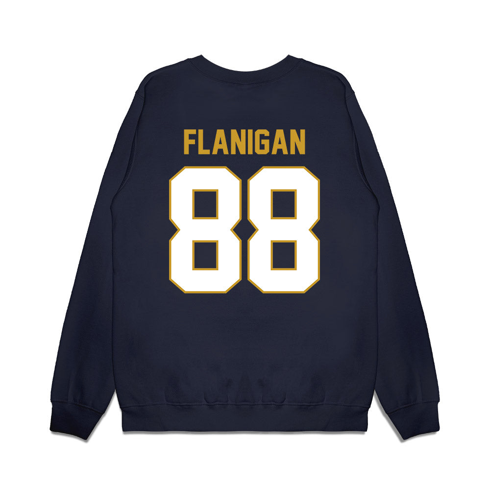 Notre Dame - NCAA Football : James Flanigan - Vintage Helmet Premium Crewneck Sweatshirt-1