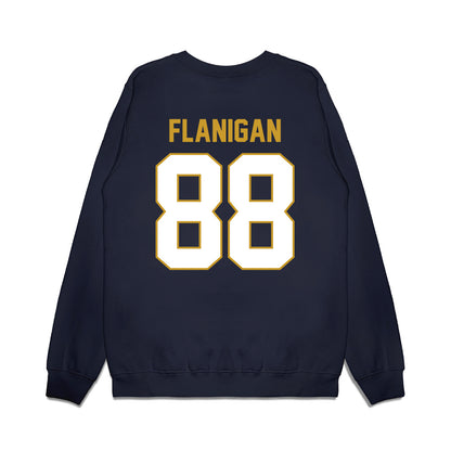 Notre Dame - NCAA Football : James Flanigan - Vintage Helmet Premium Crewneck Sweatshirt-1