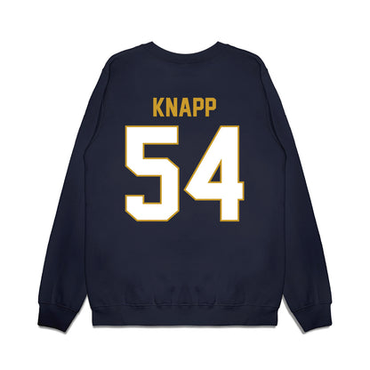 Notre Dame - NCAA Football : Anthonie Knapp - Vintage Helmet Premium Crewneck Sweatshirt-1