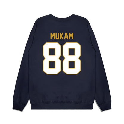 Notre Dame - NCAA Football : Armel Mukam - Vintage Helmet Premium Crewneck Sweatshirt-1