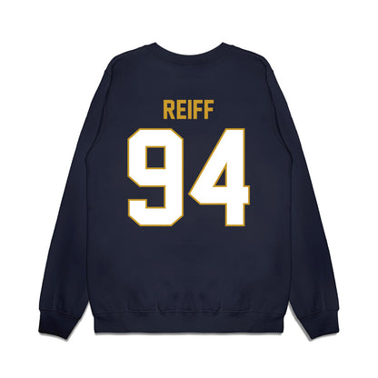 Notre Dame - NCAA Football : Joe Reiff - Vintage Helmet Premium Crewneck Sweatshirt-1