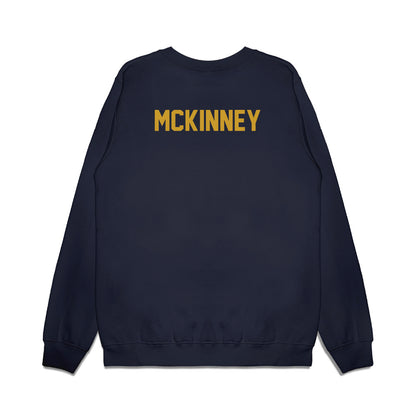 Notre Dame - NCAA Football : D.J. Mckinney - Vintage Helmet Premium Crewneck Sweatshirt-1