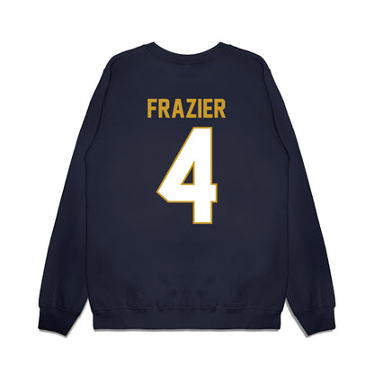 Notre Dame - NCAA Football : Bubba Frazier - Vintage Helmet Premium Crewneck Sweatshirt-1