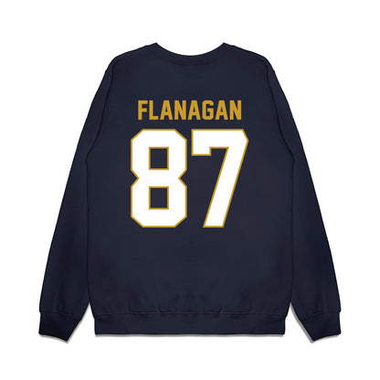 Notre Dame - NCAA Football : Cooper Flanagan - Vintage Helmet Premium Crewneck Sweatshirt-1