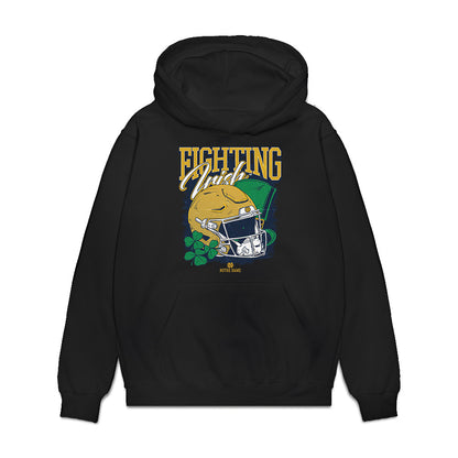 Notre Dame - NCAA Football : Bryce Young - Vintage Helmet Premium Hooded Sweatshirt-0