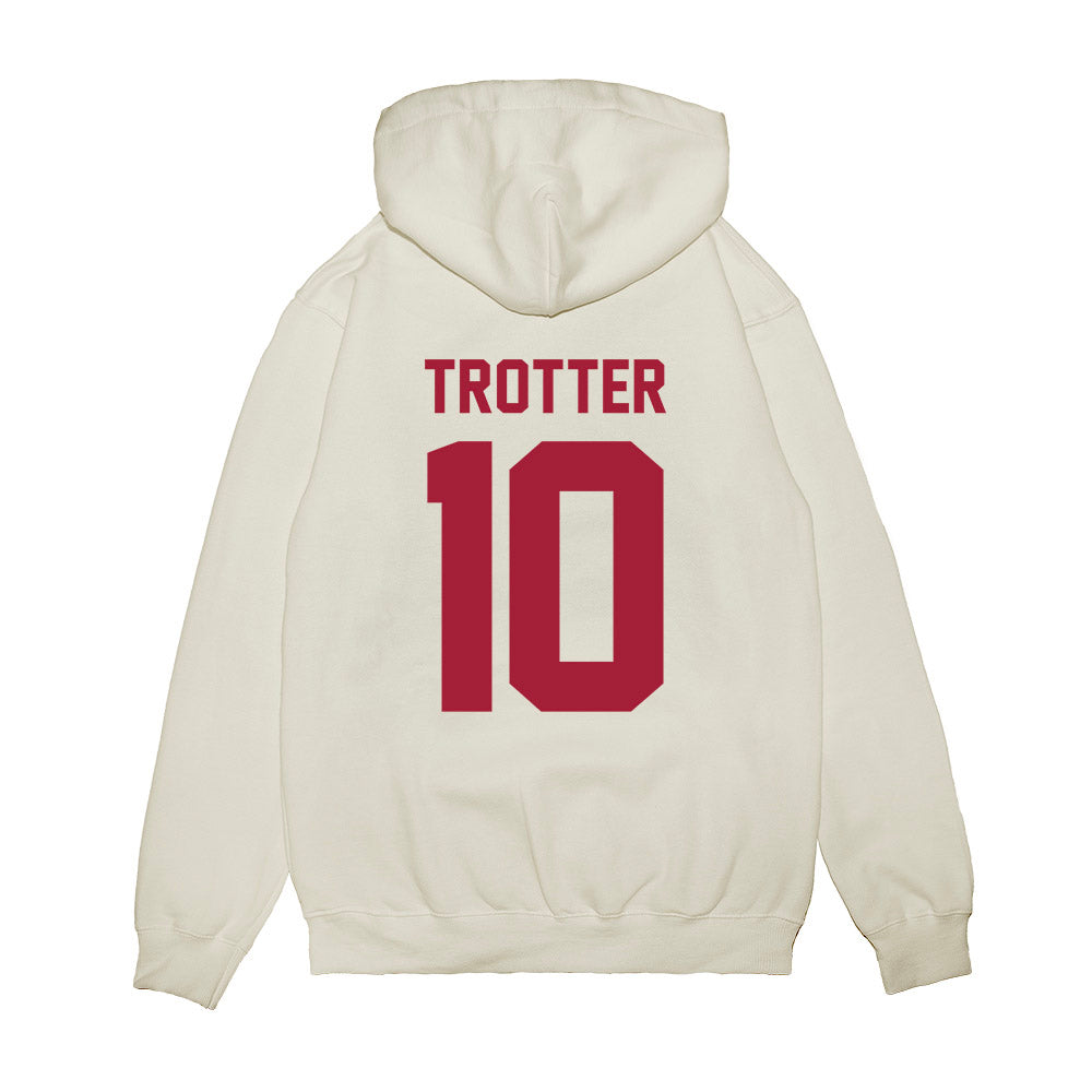 Arkansas - NCAA Football : Cade Trotter - Vintage Helmet Premium Hooded Sweatshirt-1