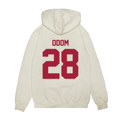 Arkansas - NCAA Football : Trajen Odom - Vintage Helmet Premium Hooded Sweatshirt-1
