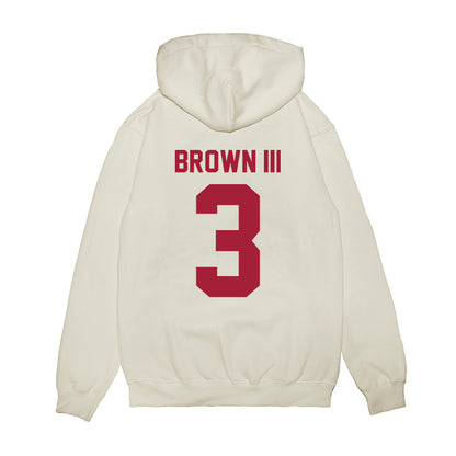 Arkansas - NCAA Football : CS Brown III - Vintage Helmet Premium Hooded Sweatshirt-1