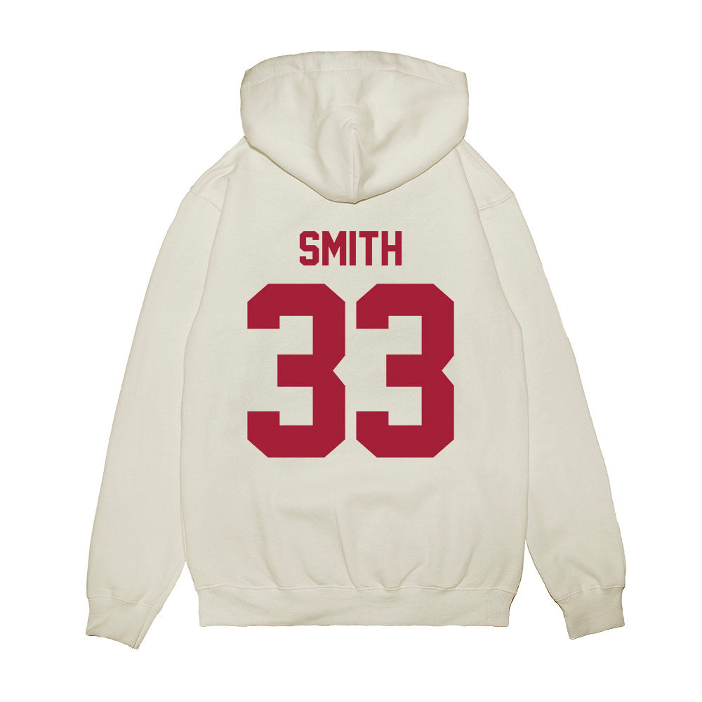 Arkansas - NCAA Football : Jakore Smith - Vintage Helmet Premium Hooded Sweatshirt-1