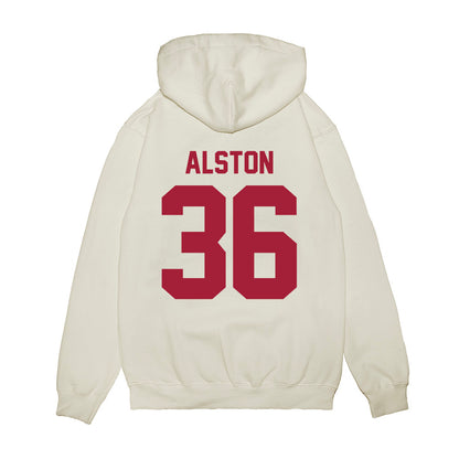 Arkansas - NCAA Football : Brian Alston - Vintage Helmet Premium Hooded Sweatshirt-1