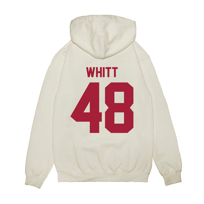 Arkansas - NCAA Football : Joseph Whitt - Vintage Helmet Premium Hooded Sweatshirt-1