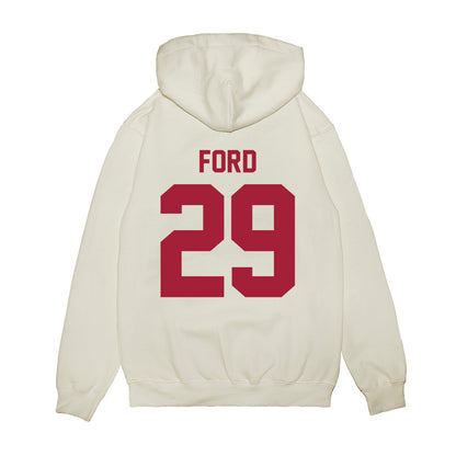 Arkansas - NCAA Football : Brandon Ford - Vintage Helmet Premium Hooded Sweatshirt-1