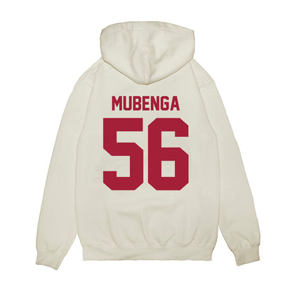 Arkansas - NCAA Football : Ben Mubenga - Vintage Helmet Premium Hooded Sweatshirt-1