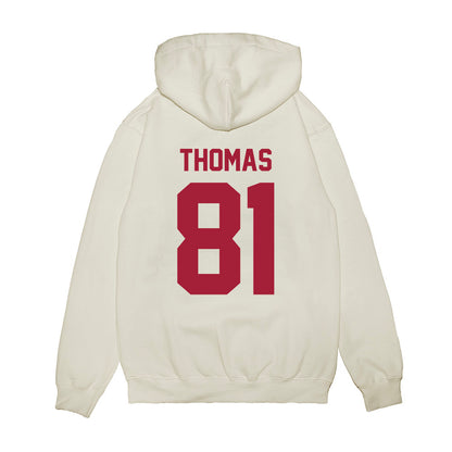 Arkansas - NCAA Football : Dai'Shaun Thomas - Vintage Helmet Premium Hooded Sweatshirt-1
