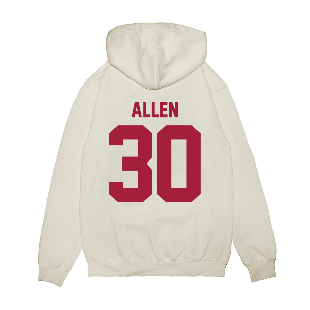 Arkansas - NCAA Football : J’Lynn Allen - Vintage Helmet Premium Hooded Sweatshirt-1