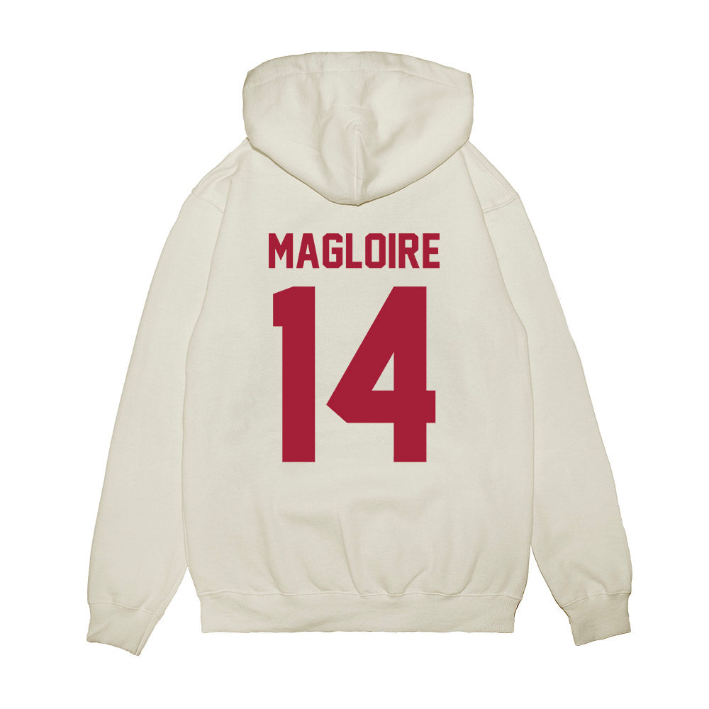 Arkansas - NCAA Football : Kyeaure Magloire - Vintage Helmet Premium Hooded Sweatshirt-1