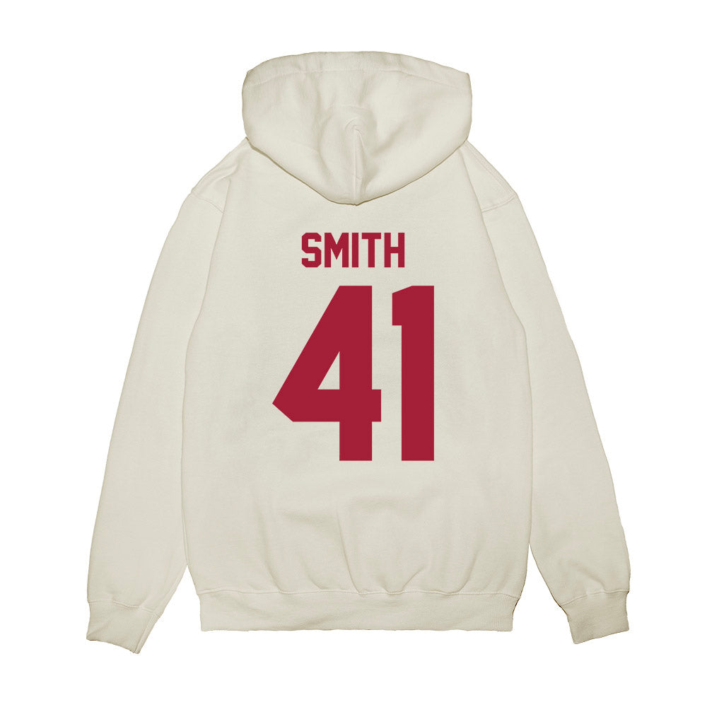 Arkansas - NCAA Football : Connor Smith - Vintage Helmet Premium Hooded Sweatshirt-1