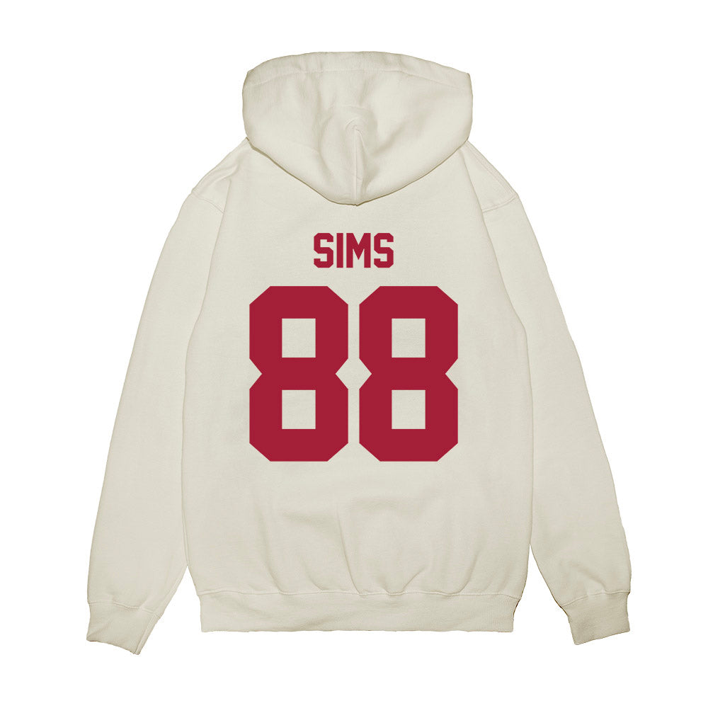 Arkansas - NCAA Football : Xadavien Sims - Vintage Helmet Premium Hooded Sweatshirt-1