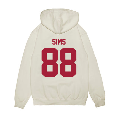 Arkansas - NCAA Football : Xadavien Sims - Vintage Helmet Premium Hooded Sweatshirt-1