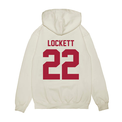 Arkansas - NCAA Football : Tay Lockett - Vintage Helmet Premium Hooded Sweatshirt-1