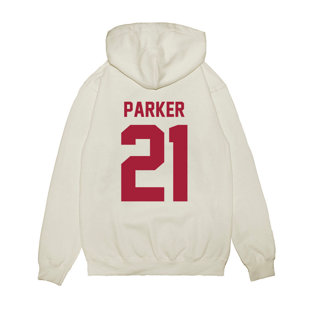 Arkansas - NCAA Football : Jasper Parker - Vintage Helmet Premium Hooded Sweatshirt-1