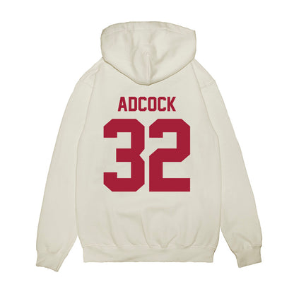 Arkansas - NCAA Football : Matthew Adcock - Vintage Helmet Premium Hooded Sweatshirt-1