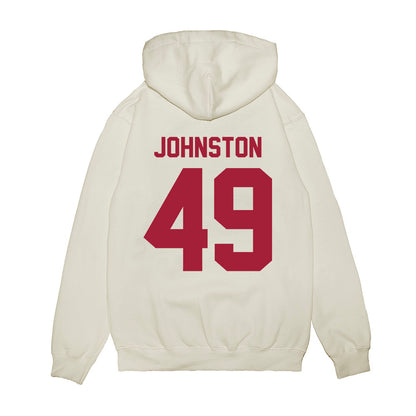 Arkansas - NCAA Football : Adam Johnston - Vintage Helmet Premium Hooded Sweatshirt-1