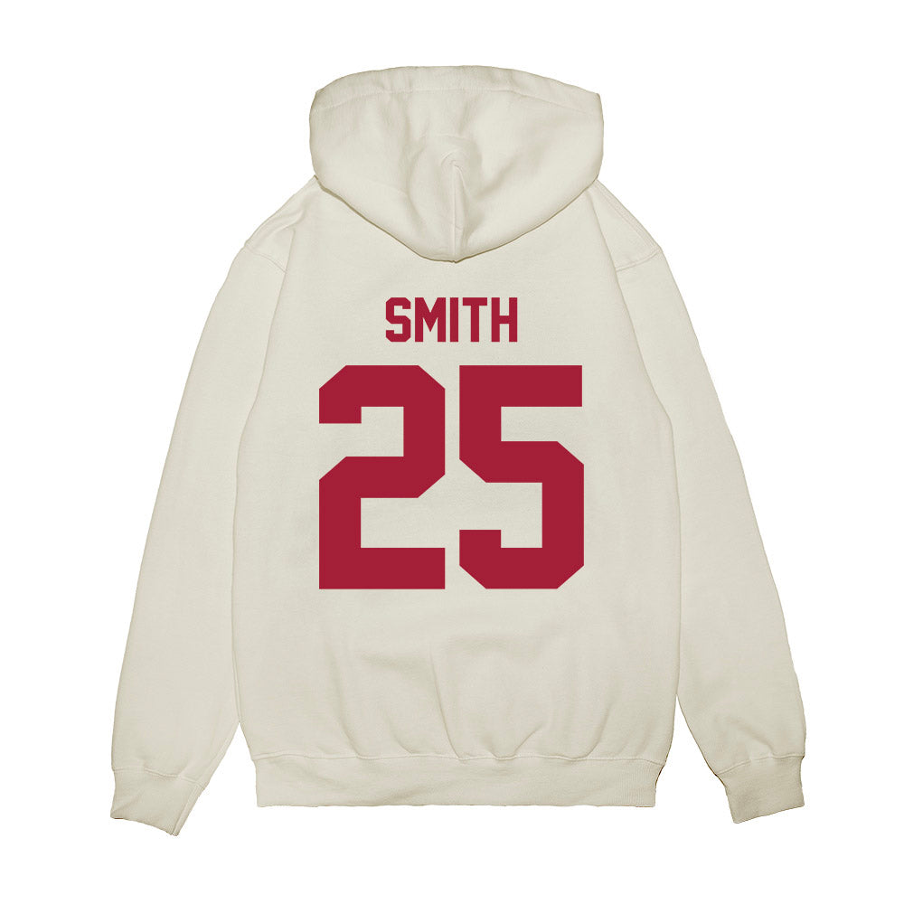 Arkansas - NCAA Football : Ja’Quavion Smith - Vintage Helmet Premium Hooded Sweatshirt-1