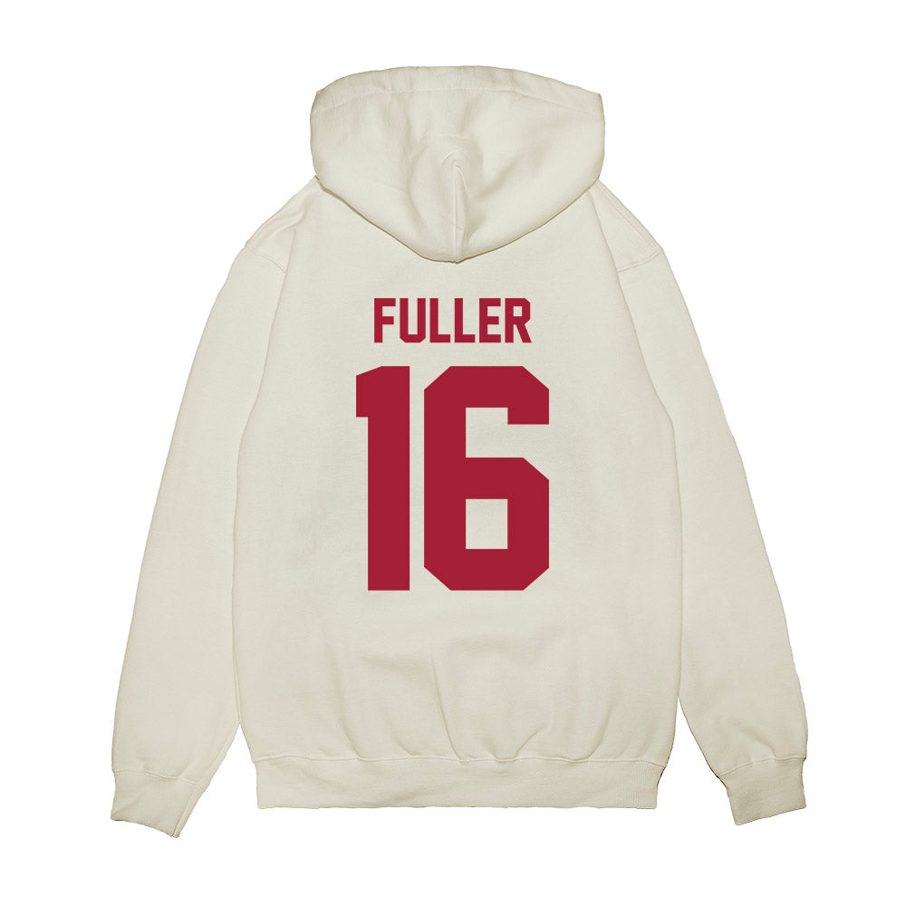 Arkansas - NCAA Football : Braeden Fuller - Vintage Helmet Premium Hooded Sweatshirt-1