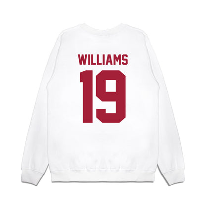 Arkansas - NCAA Football : Kyndrick Williams - Vintage Helmet Premium Crewneck Sweatshirt-1