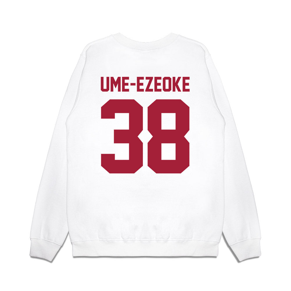 Arkansas - NCAA Football : Bradley Ume-Ezeoke - Vintage Helmet Premium Crewneck Sweatshirt-1