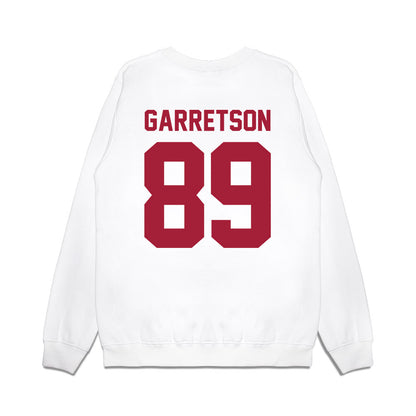 Arkansas - NCAA Football : Gavin Garretson - Vintage Helmet Premium Crewneck Sweatshirt-1