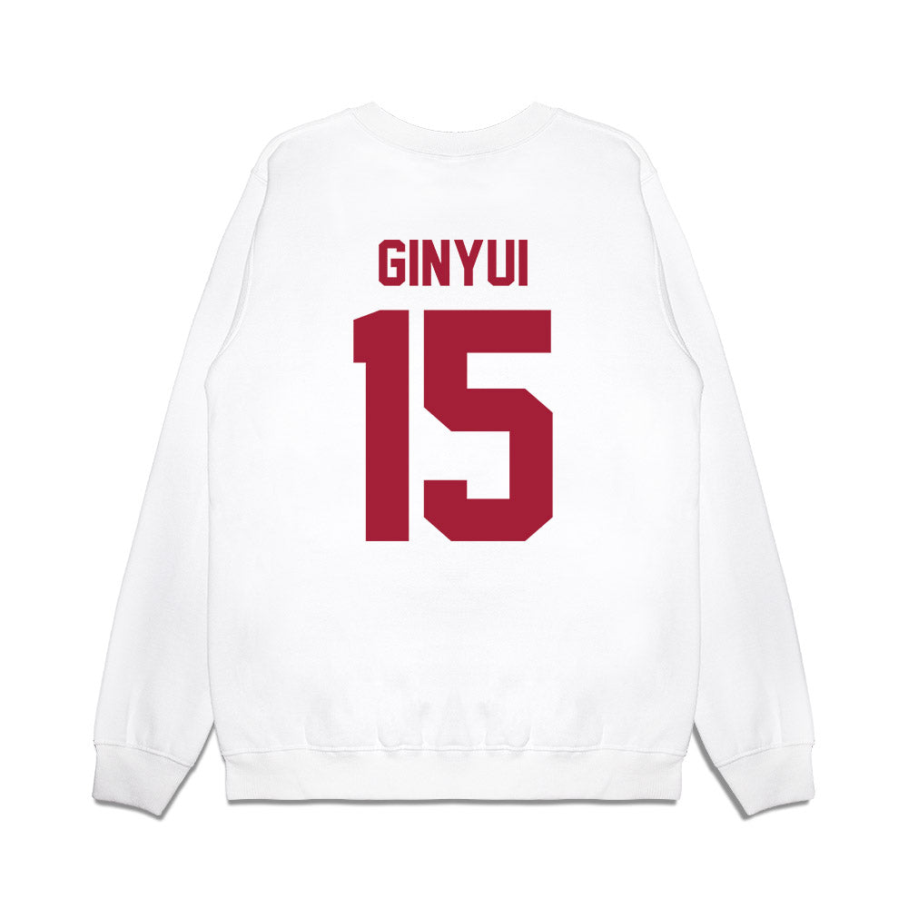 Arkansas - NCAA Football : Nsongbeh Ginyui - Vintage Helmet Premium Crewneck Sweatshirt-1