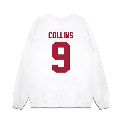 Arkansas - NCAA Football : Charleston Collins - Vintage Helmet Premium Crewneck Sweatshirt-1