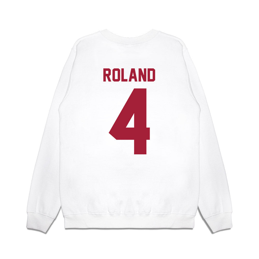 Arkansas - NCAA Football : Lakhi Roland - Vintage Helmet Premium Crewneck Sweatshirt-1