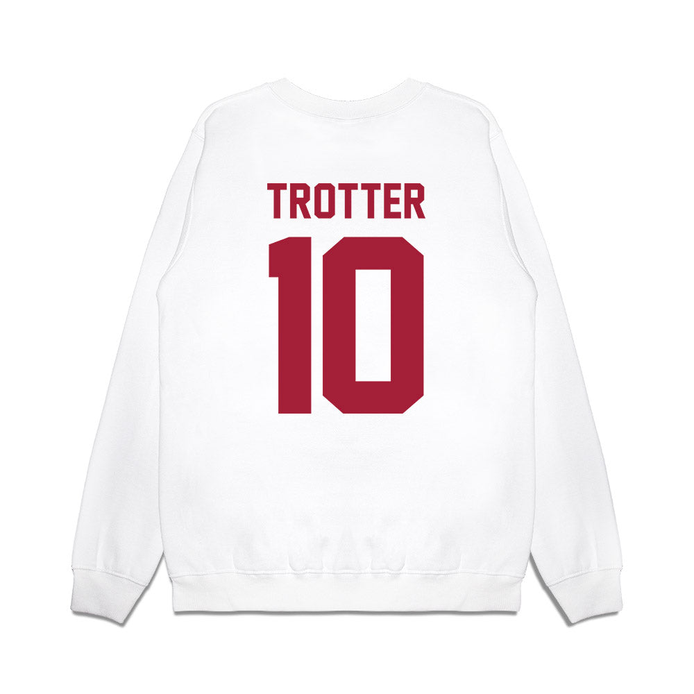 Arkansas - NCAA Football : Cade Trotter - Vintage Helmet Premium Crewneck Sweatshirt-1