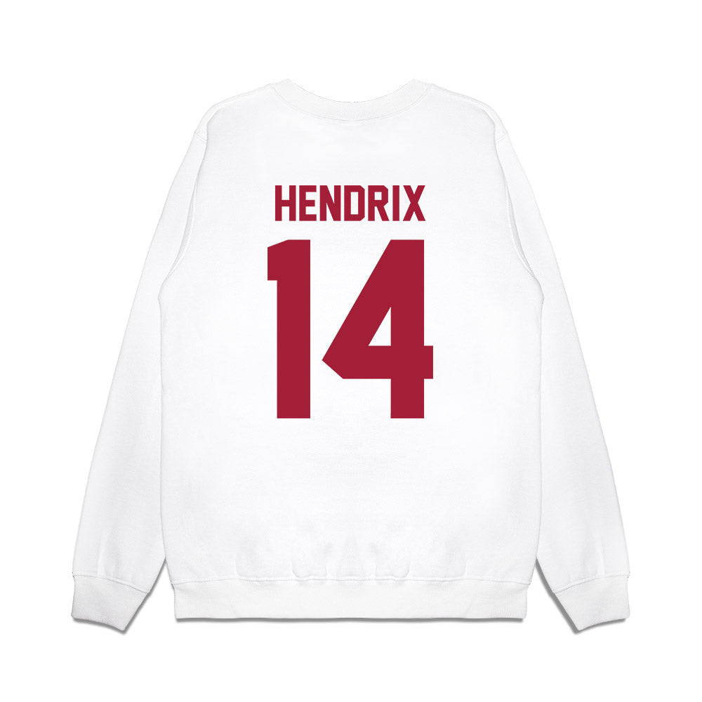 Arkansas - NCAA Football : Hank Hendrix - Vintage Helmet Premium Crewneck Sweatshirt-1