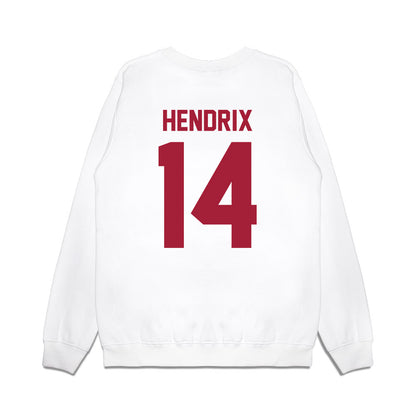 Arkansas - NCAA Football : Hank Hendrix - Vintage Helmet Premium Crewneck Sweatshirt-1