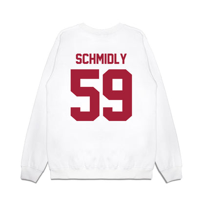 Arkansas - NCAA Football : Max Schmidly - Vintage Helmet Premium Crewneck Sweatshirt-1