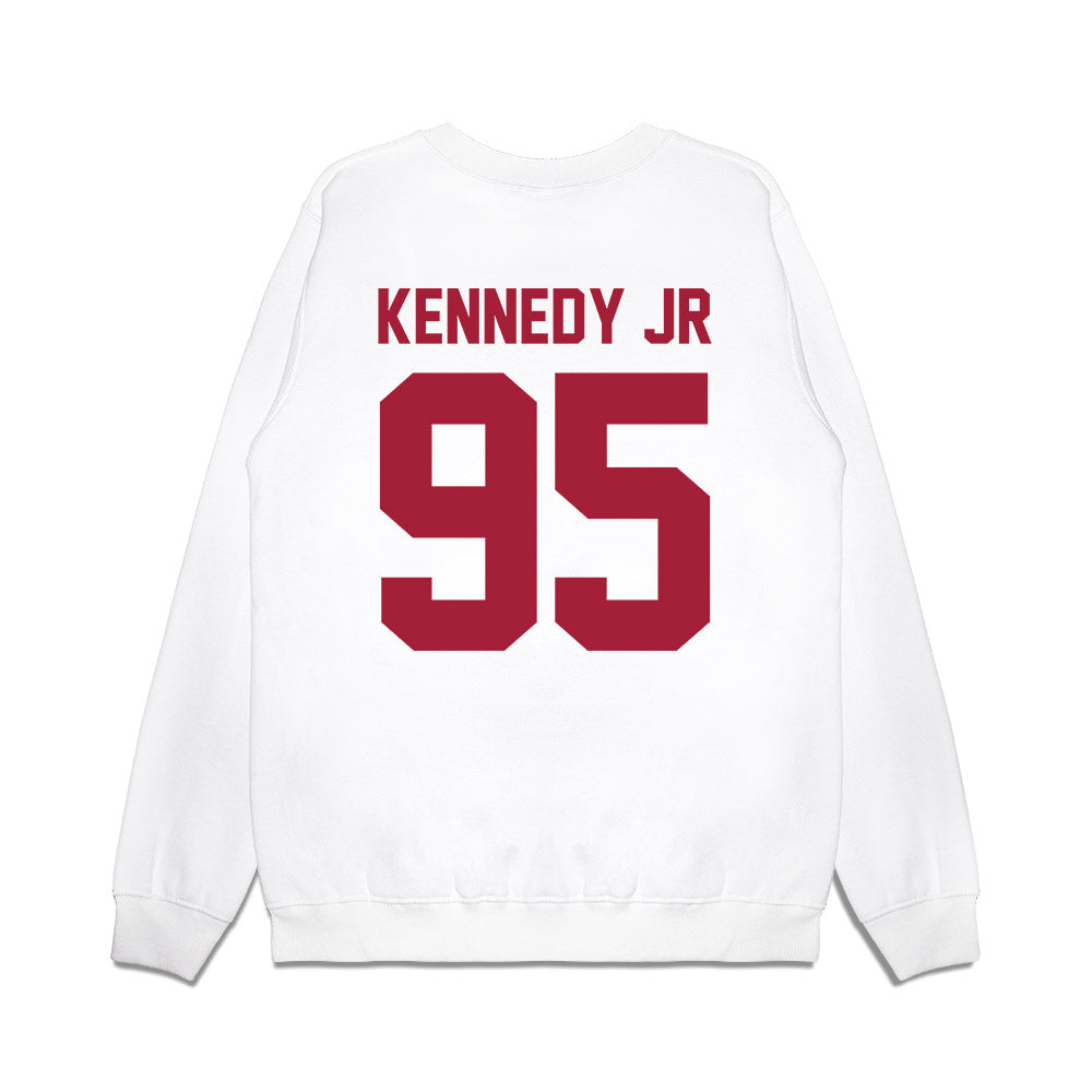 Arkansas - NCAA Football : Anthony Kennedy jr - Vintage Helmet Premium Crewneck Sweatshirt-1