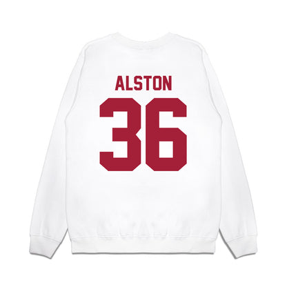 Arkansas - NCAA Football : Brian Alston - Vintage Helmet Premium Crewneck Sweatshirt-1