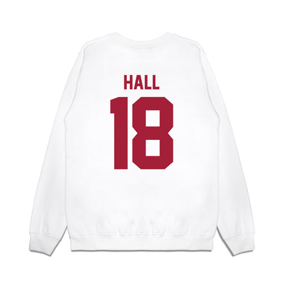 Arkansas - NCAA Football : Jude Hall - Vintage Helmet Premium Crewneck Sweatshirt-1