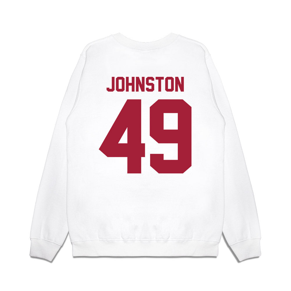 Arkansas - NCAA Football : Adam Johnston - Vintage Helmet Premium Crewneck Sweatshirt-1