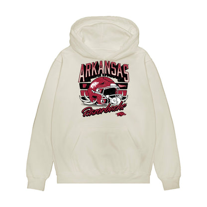 Arkansas - NCAA Football : Braxton Scriber - Vintage Helmet Premium Hooded Sweatshirt-0