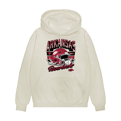 Arkansas - NCAA Football : J’Lynn Allen - Vintage Helmet Premium Hooded Sweatshirt-0