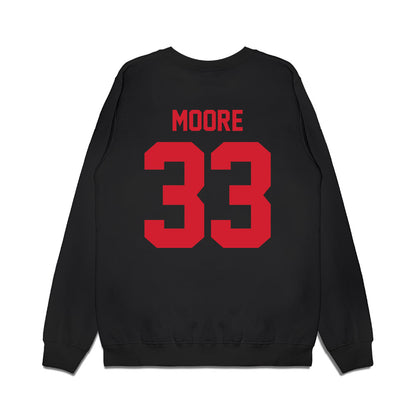 NC State - NCAA Football : Zykir Moore - Vintage Helmet Premium Crewneck Sweatshirt-1