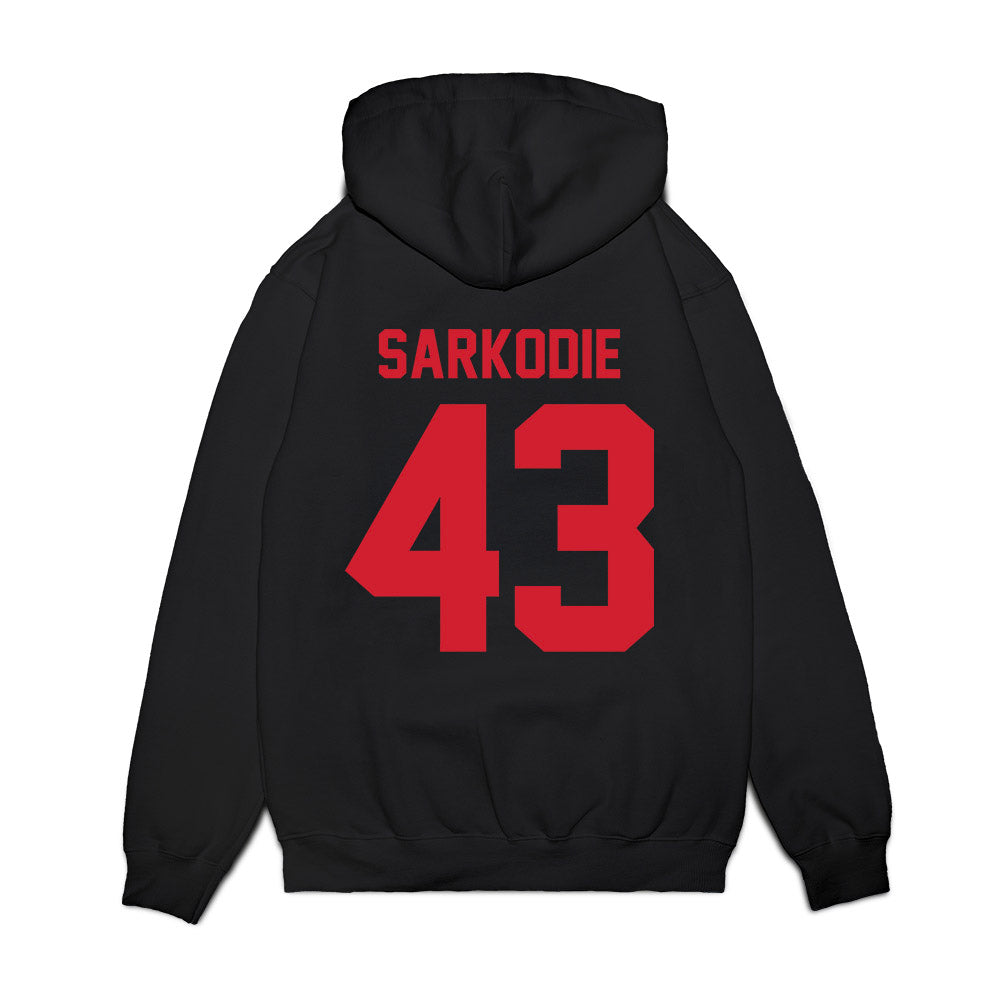 NC State - NCAA Football : Koby Sarkodie - Vintage Helmet Premium Hooded Sweatshirt-1