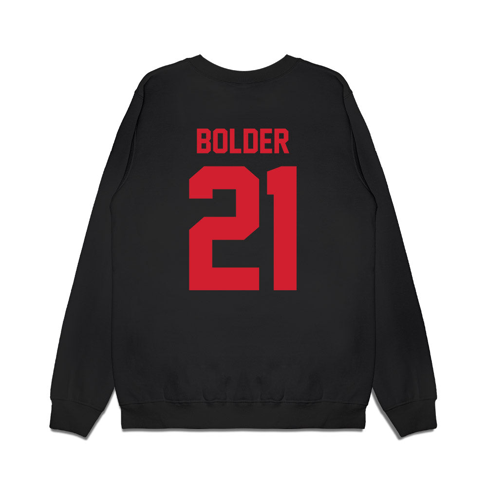 NC State - NCAA Football : Je'rel Bolder - Vintage Helmet Premium Crewneck Sweatshirt-1