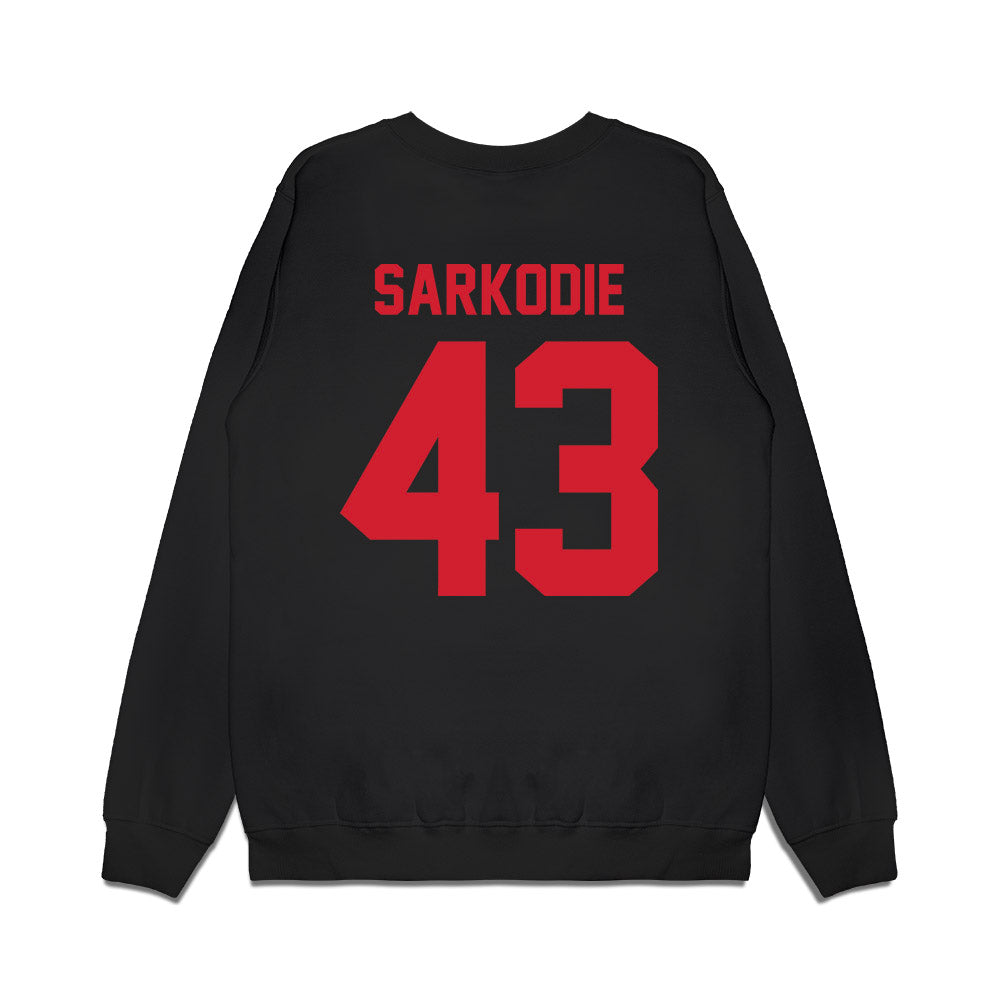 NC State - NCAA Football : Koby Sarkodie - Vintage Helmet Premium Crewneck Sweatshirt-1
