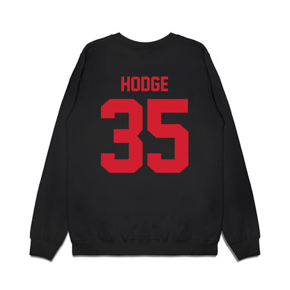 NC State - NCAA Football : LaCorian Hodge - Vintage Helmet Premium Crewneck Sweatshirt-1